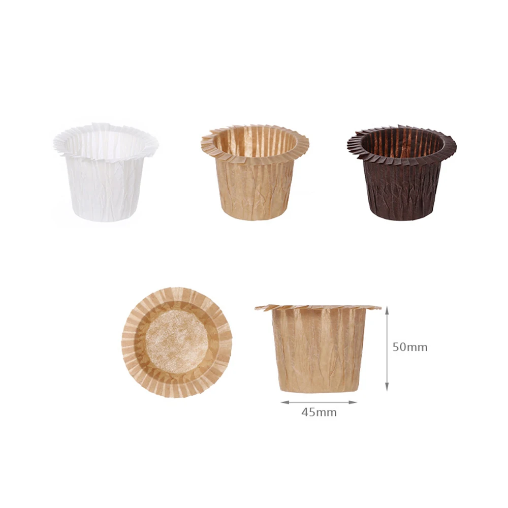 

FaSoLa 30 PCS Cake Chocolate Mold Disposable Cupcake Paper Wax Cups Pastry Tools Kitchen Gadget Baking Accessories