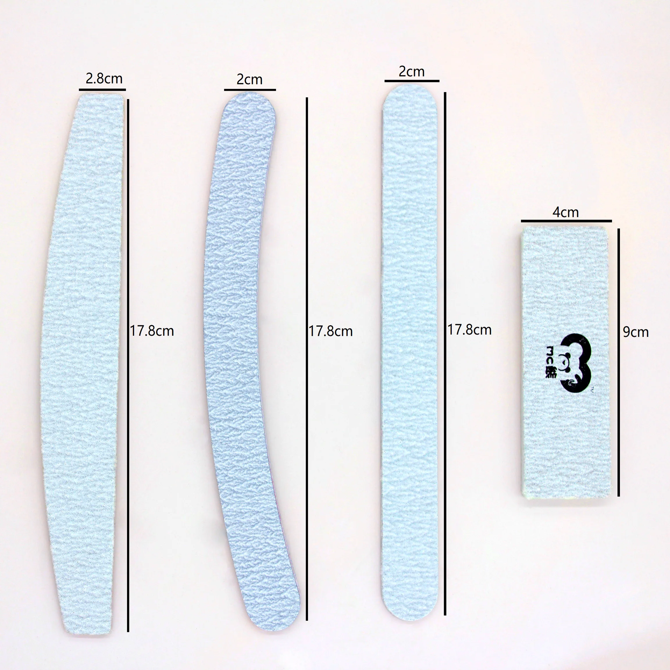 

FEFEX Professional Nail File 100/180 Half Moon Sandpaper Nail Sanding Blocks Grinding Polishing Manicure Care Tools 5pcs/lot