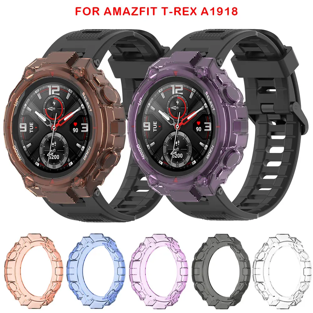 

Protector Cover Case For Amazfit T-Rex Watch Case For Huami Amazfit T-REX Soft TPU Protective Cover Shell Bumper Frame Case