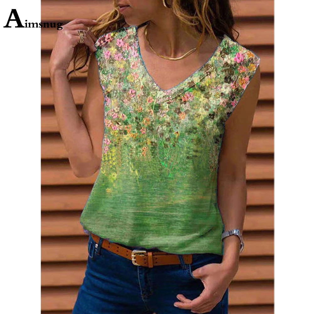 

Plus Size 4xl 5xl Boho Flower Print Flower Tees Shirt Women Casual Tshirt Sleeveless 2021 Summer New Loose Female Tops Pullovers