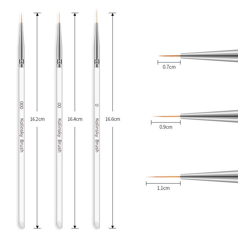 3 шт. инструменты для дизайна ногтей лак УФ Гель точечные стразы маникюр
