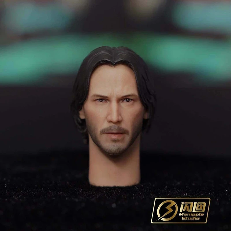 

1/12 весы мужской актера Keanu головка Скульптура Нормальный/поврежденной; Новая версия кроя 6 ''фигурку тела