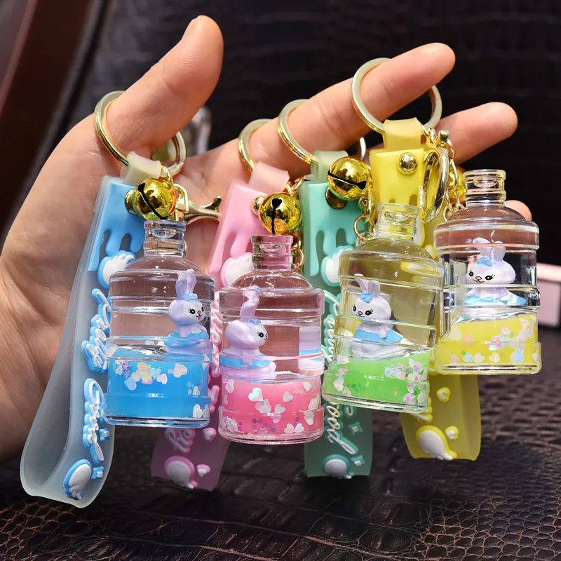 

Bucket Keychain Acrylic Transparent Keychain Grasping Doll Machine Small Gift Net Celebrity Doll Into Oil Star Dailu Wholesale