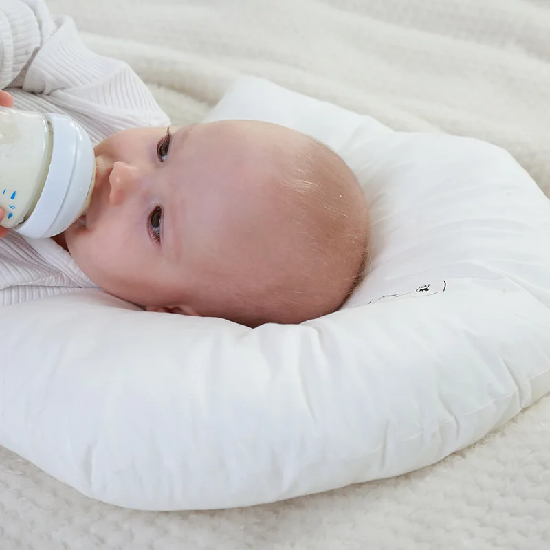 

New U-shaped baby pillow wholesale Newborn pearl cotton soft and comfortable pillow washable anti-mite baby pillow baby newborn