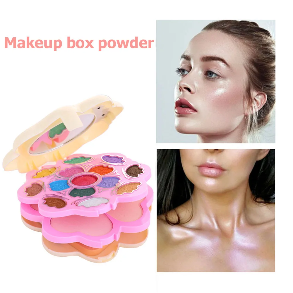 Коробка для макияжа набор прессованных пудры лица основа тени ремонт уход