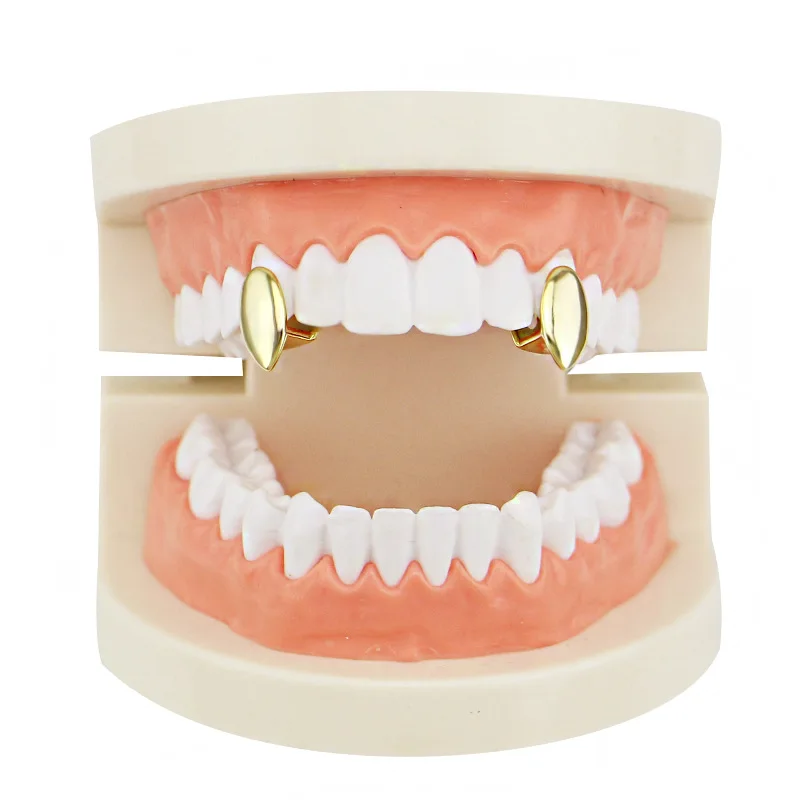 Зубы грили хип хоп зуб Кепка Топ и низ грильз рот вампир Клык тело ювелирные