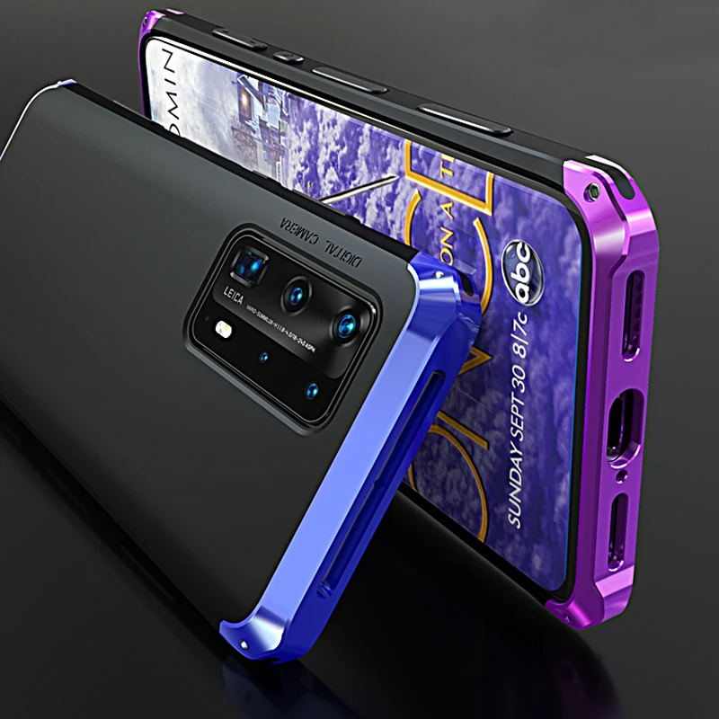 shockproof armor case for huawei mate 30 20 20x p40 p30 pro case hard tpu metal bumper phone cases cover accessories protection free global shipping
