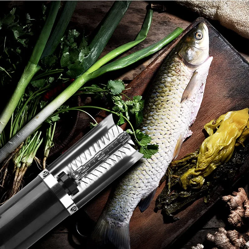 

120W Electric Fish Scaling Machine Scaler Waterproof Scraper Easy Scale for Fish Stripper Remover Quick Seafood Scraper