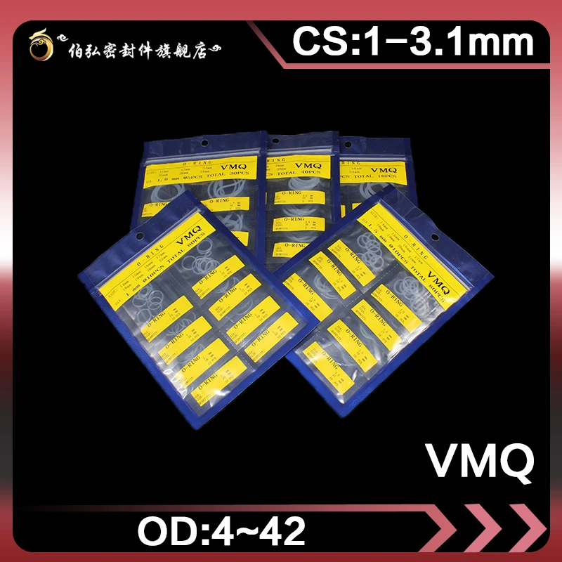 Уплотнительное кольцо из белого силикона/VMQ Ремонтный комплект с несколькими