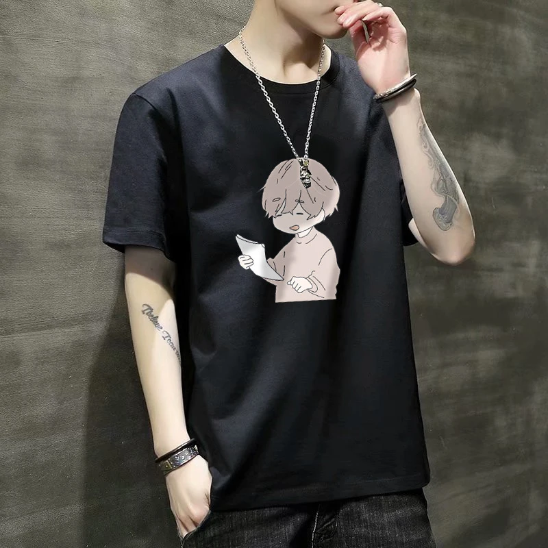 

Летние новые модные футболки с принтом для мальчиков, повседневные спортивные мужские и женские футболки, футболка с круглым вырезом и коро...