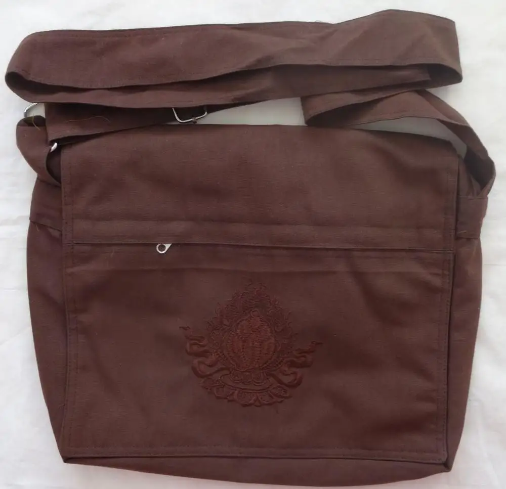 Высокое качество буддийские монахи шаолин Аббот кунг фу сумки arhat холст вышивка