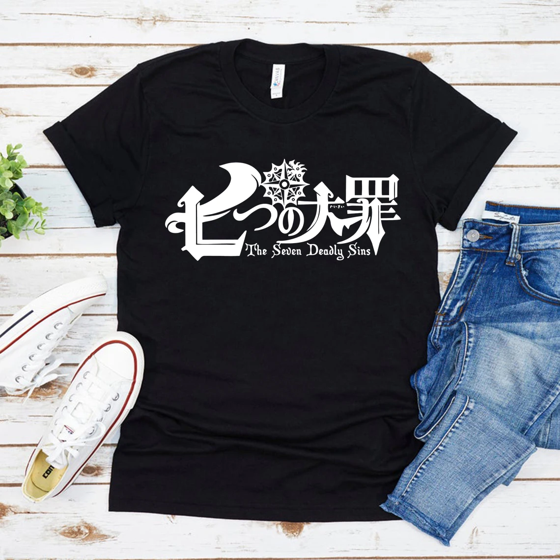 

Unisex The Seven Deadly Sins Anime T-shirt Nanatsu No Taizai Unisex Shirt Japanese Harajuku T-Shirt Graphic Tees Women T Shirt