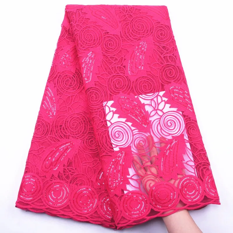 

African Sequins Lace French Tulle Lace Fabric 2020 High Quality mesh Lace Fabric Nigerian Lace Embroidery for Wedding party