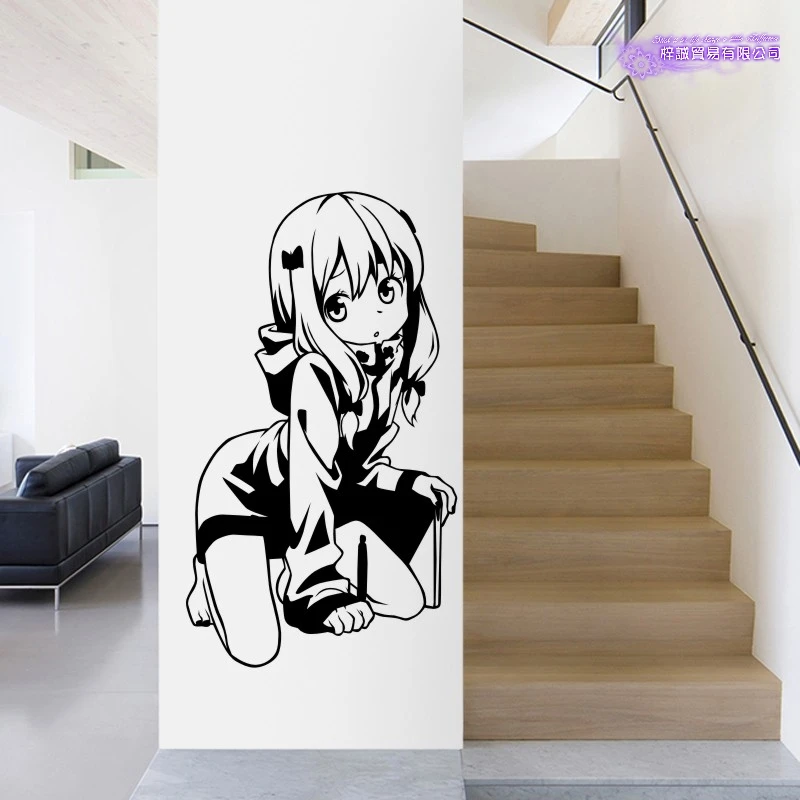 Eromanga Sensei Наклейка на стену TIzumi Sagiri Виниловые наклейки Декор дома Украшение Аниме