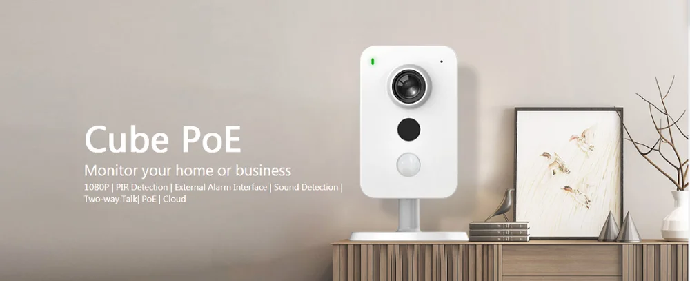 Беспроводная ip камера Dahua Imou Cube POE 2 МП Wi Fi H.265 поддержка SD карты 256 ГБ встроенный