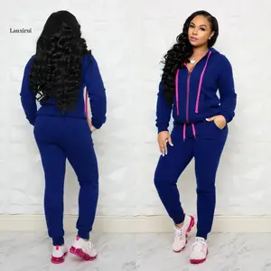 Комплект из двух предметов для женщин, Осень-зима, флисовый свитер, комплект из двух предметов, спортивный костюм для женщин, комплект для бега