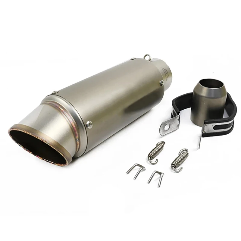 1 Set Motorcycle Exhaust Pipe Muffler Universal 51mm 60mm Motorbike Exhaust Silencer Pipe with DB Killer for Scooter Racing