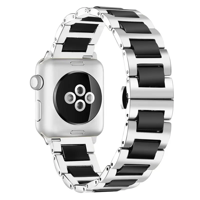 Браслет керамический для Apple Watch Series 5 44 мм 40 роскошный звеньевой браслет из