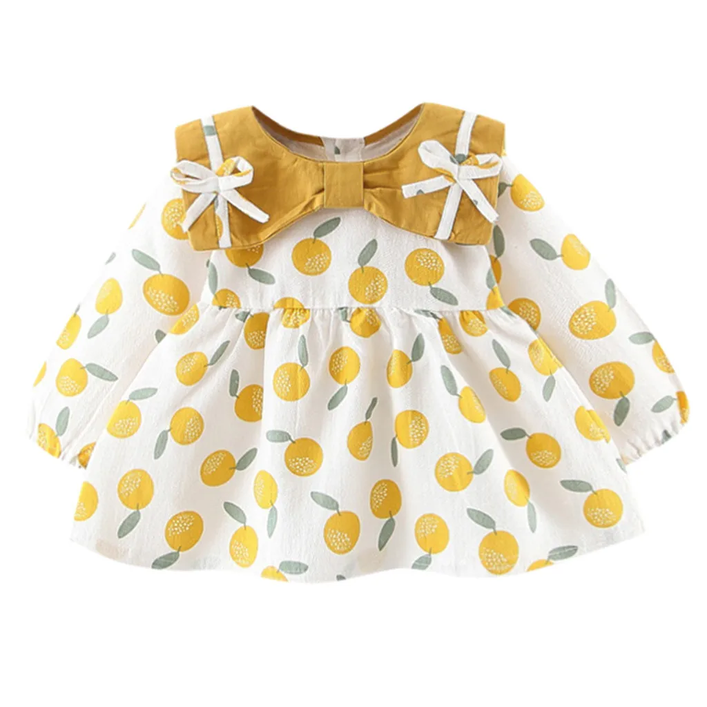 С длинным рукавом для девочки на 1 год детское платье дня рождения от 0 до 2 лет