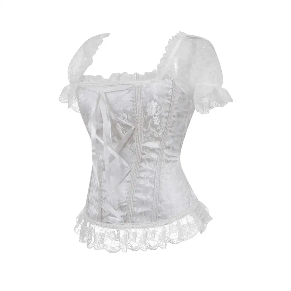 Новинка корсет-жилет Overbust розовый корсет-бюстье топы для женщин черный корсет на