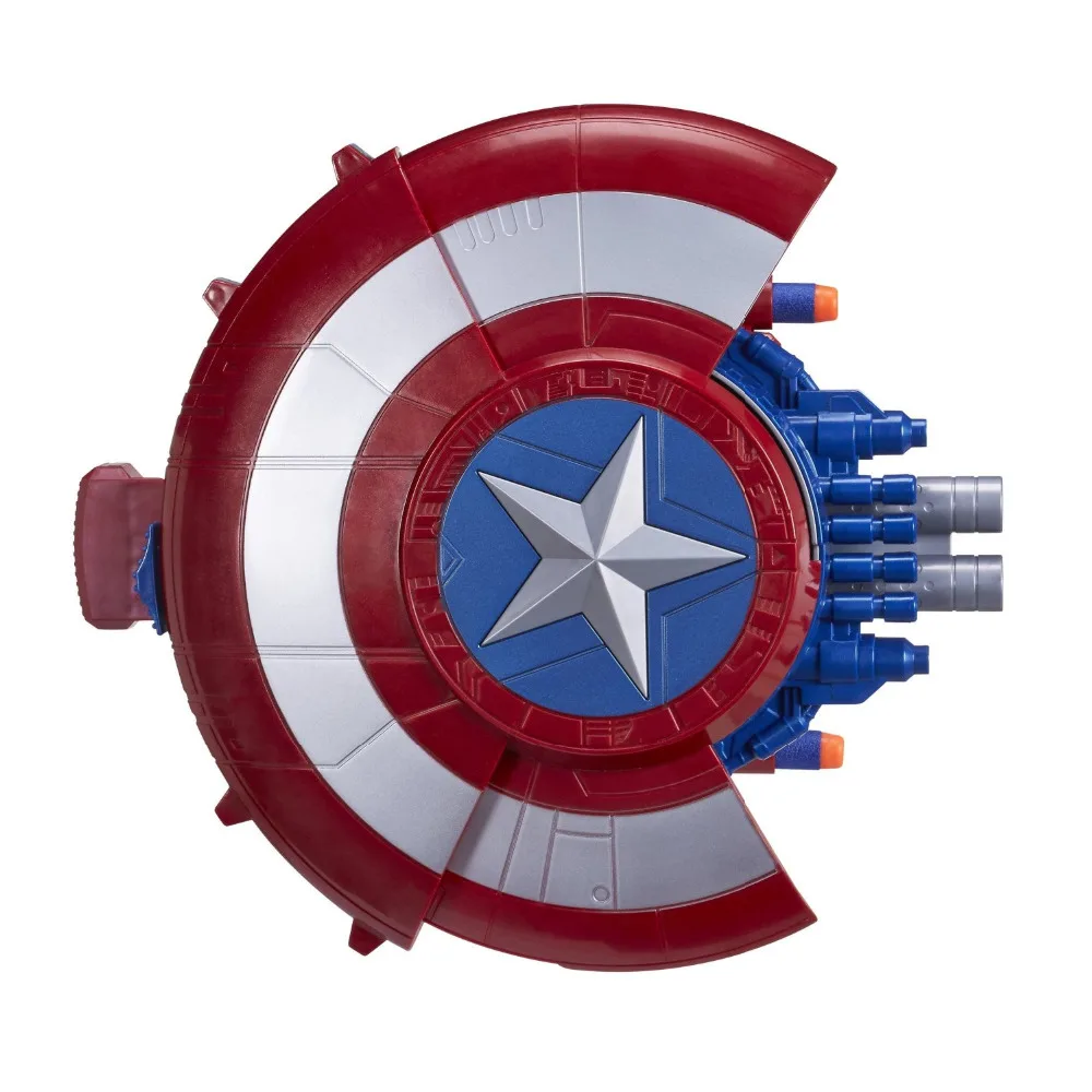 

[VIP] Cosplay Super hero Captain USA Shield soft nerf bullet launcher toy CA Shield deformation hidden gun child Costume party