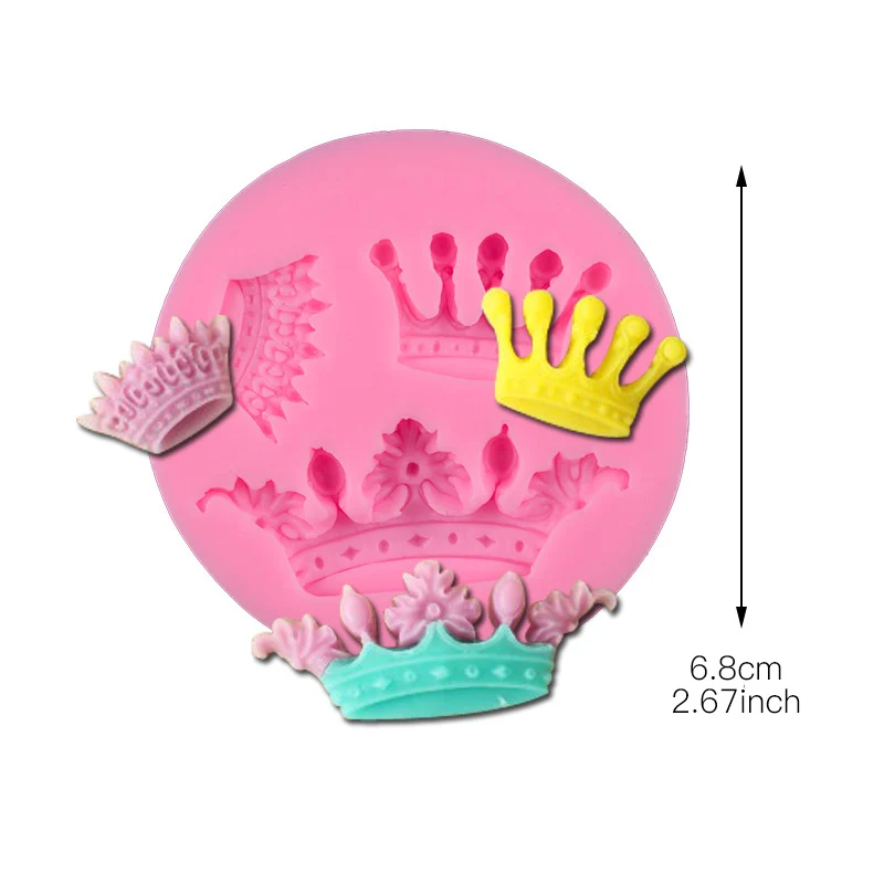 3D силиконовый три Корона Форма сделай сам Торт Шоколад Fondant (сахарная) ручная