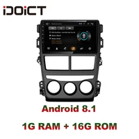 idoict android 9 1 car dvd player gps navigation multimedia for toyota vios yaris radio 2018 car stereo bluetooth