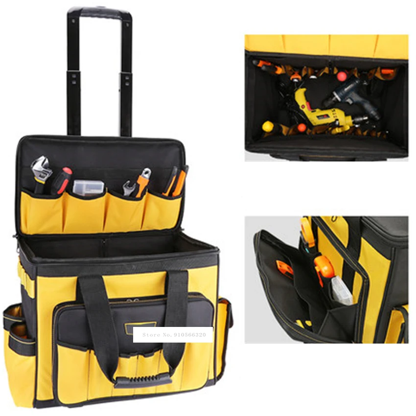 Сумка-тележка для инструментов на колесиках многофункциональная износостойкая