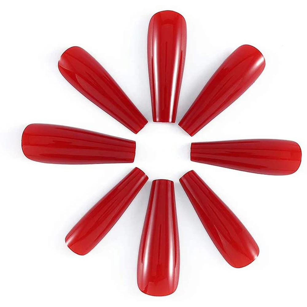 

20 шт., накладные акриловые кончики для ногтей