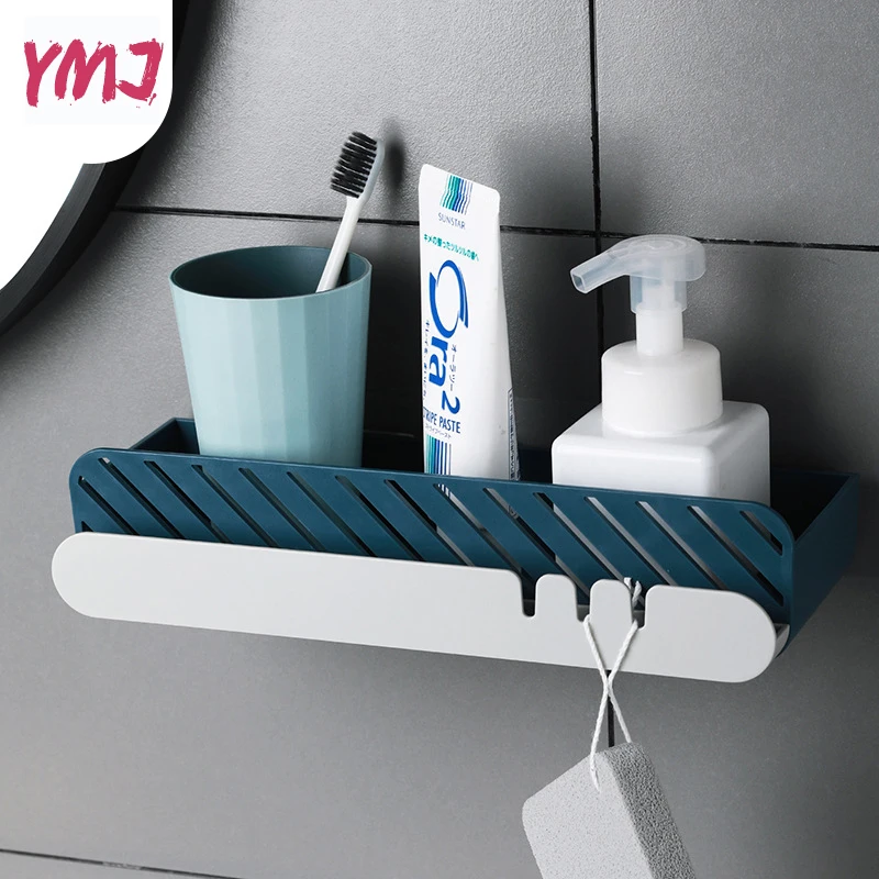 

Traceless Bathroom Shelves Shower Corner Shelf Shampoo Storage Drain Rack Bathroom Basket Holder Kitchen Organizer Shower Shelf
