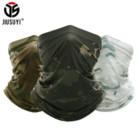 jiusuyi camouflage breathable neck gaiter headband elastic tube scarf multicam half face cover bandana balaclava women men new