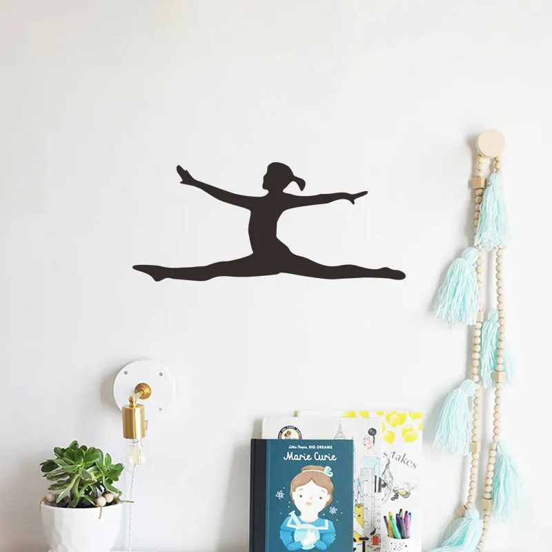 

Spray Painting Wall Sticker Cartoon Ballet Dance Girl Switch Sticker Living Room Bedroom Wall Switch Decoration