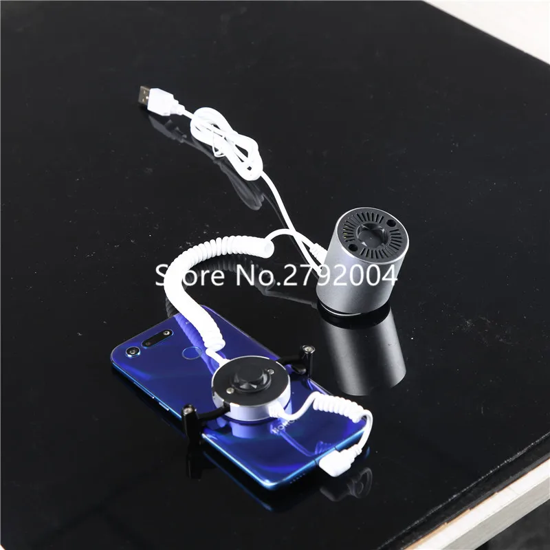 10 pcs/lot Clamp Anti-lost Display Alarm Mobile Phone Security Recoiler Holder Charging for IOS/ Android Phone Security