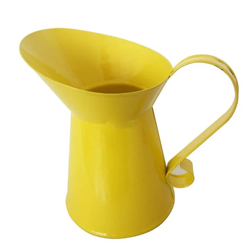 Винтажная Цветочная ваза потертая жестяная Лейка кувшин металлический