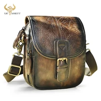 vintage quality leather travel crossbody satchel messenger bag design cigarette case 6 phone pouch fanny waist belt bag 1168