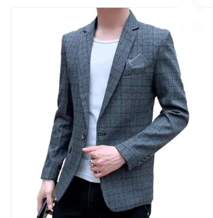 

2020 men in spring and autumn with New style fashion Long sleeve Western-style clothes coat
