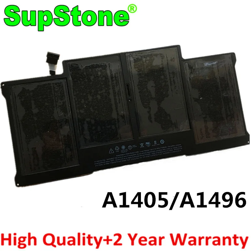 Оригинальный новый аккумулятор SupStone A1496 A1405 для Apple Macbook Air 13,3 дюйма A1466 A1377 EMC2469/2632/2559 MC965LL/A MD231LL/A MD226LL/A от AliExpress RU&CIS NEW