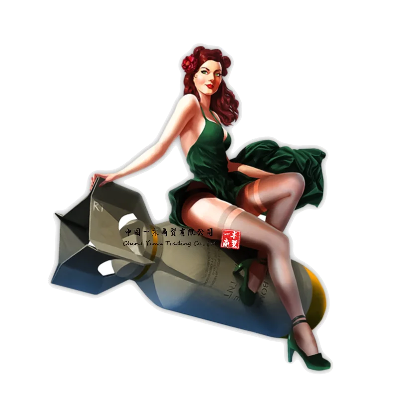 

Windshield Decal Car Sticke Accessories Pin Up Girl Vintage Racing Tools Motorcycle Decal Vinyl Waterproof Window PVC