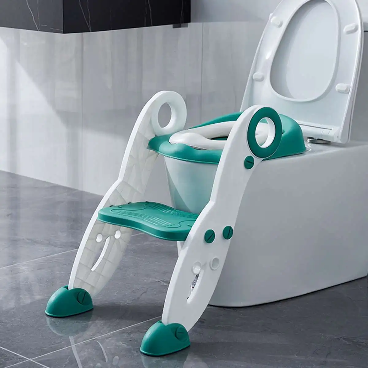 

Folding Baby Training Potty Kids Infant Toilet Seat with Adjustable Ladder Step Urinal Potty Training Seats for Children Kids