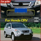 Металлический корпус из нержавеющей стали, чехол для гоночного гриля, Передняя Нижняя решетка радиатора, приблизительные размеры для Honda CRV подходит для ПК 2004 2005