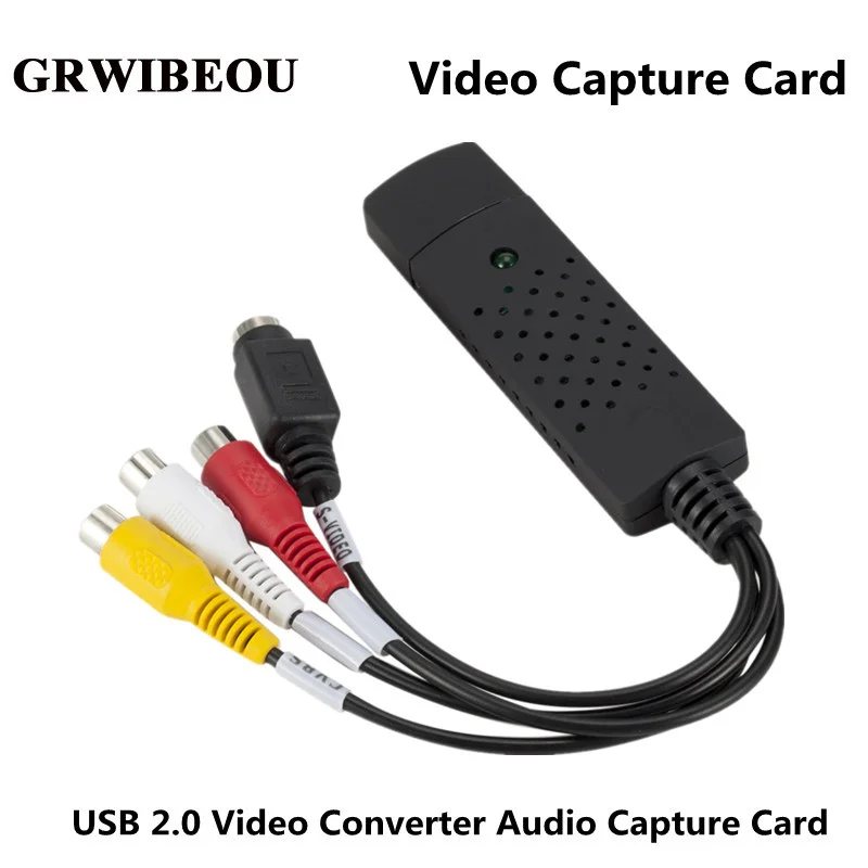 

Переходник USB 2,0 для аудио-и видеокамер, ТВ, DVD, VHS