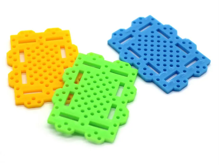 

Multifunctional plastic sheet with hole DIY hand made toy parts frame assembly bracket splicing block