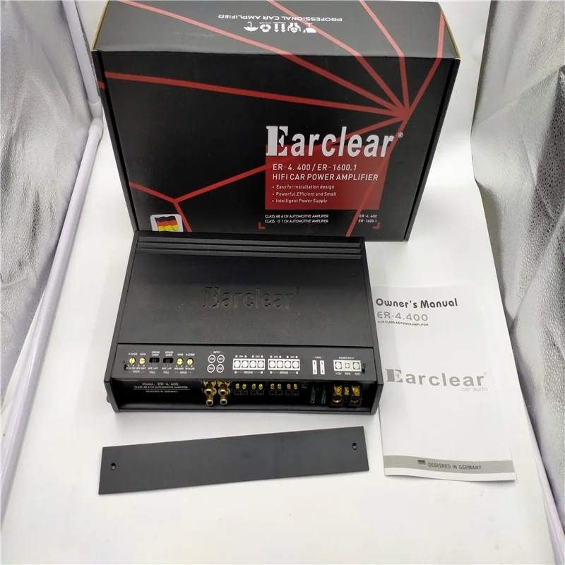 Free Shipping 1 Set 1600W Car Audio Earclear Speaker Power Amplifier AMP RMS 4 Channels Black Made In Germany | Автомобили и