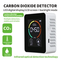 portable co2 meter digital intelligent air quality analyzer home air pollution monitor gas detector formaldehyde humidity sensor