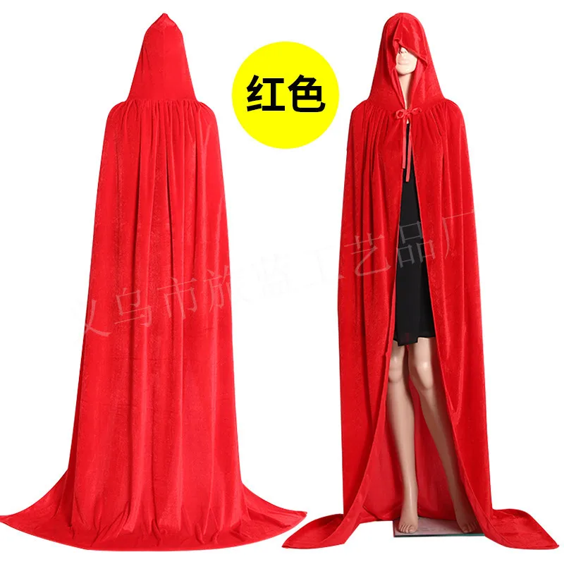 Костюм на Хэллоуин унисекс косплей накидка смерти длинный плащ с капюшоном