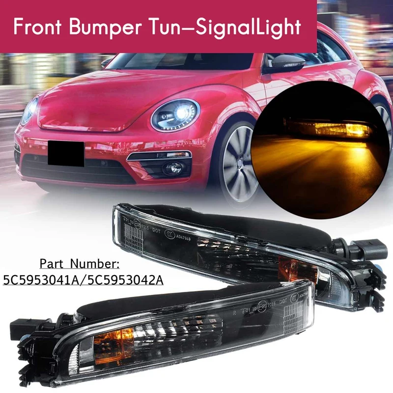 

Car Turn Signal Light for Beetle 2012-2018 Front Bumper Side Marker Light Lamp