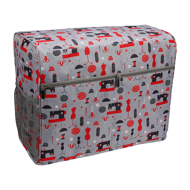 Чехол для швейной машины защитный чехол пыли сумка с карманами хранения игл и