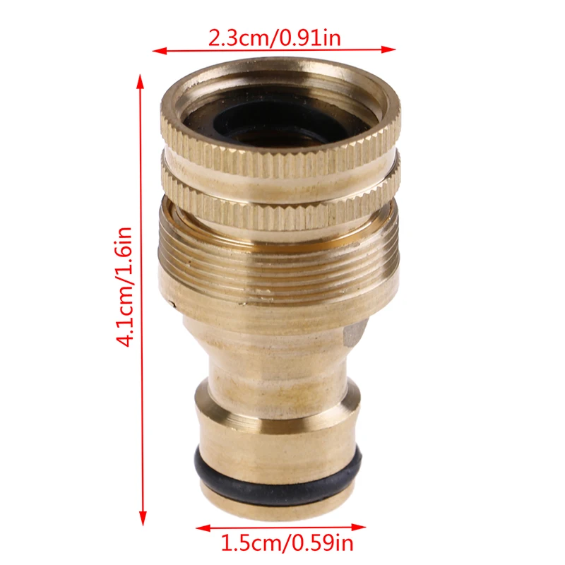

1pc Garden Connector Watering Spray Nozzle 1/2" Thread Tap Brass for Garden Hose Connector Quick Hose Adaptor Accessories