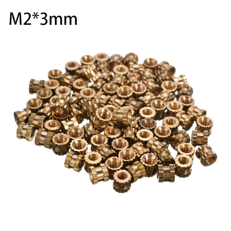 100 шт. круглые встраиваемые гайки M2X3 мм|embedded nut|threaded insert nutsinsert nut |