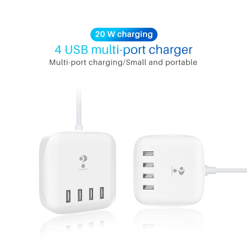 

4 Usb Multi Charger Fast Desktop With Us Plug For Watch Charging Station